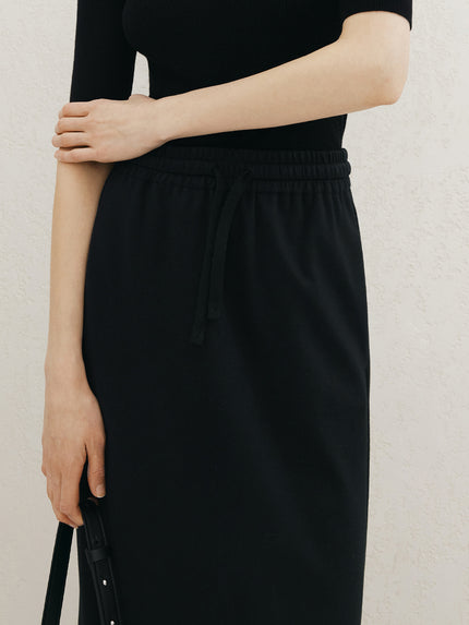 Straight Side Slit Skirt