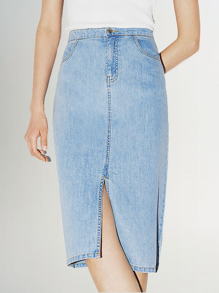 Midi Denim Skirt