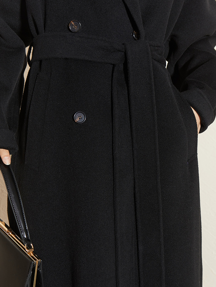 Pure Wool Midi Coat