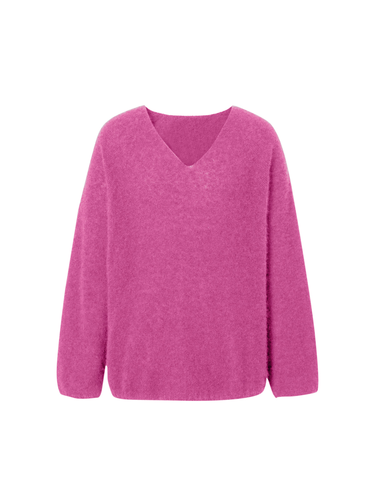 Relaxed V-Neck Raglan Sweater