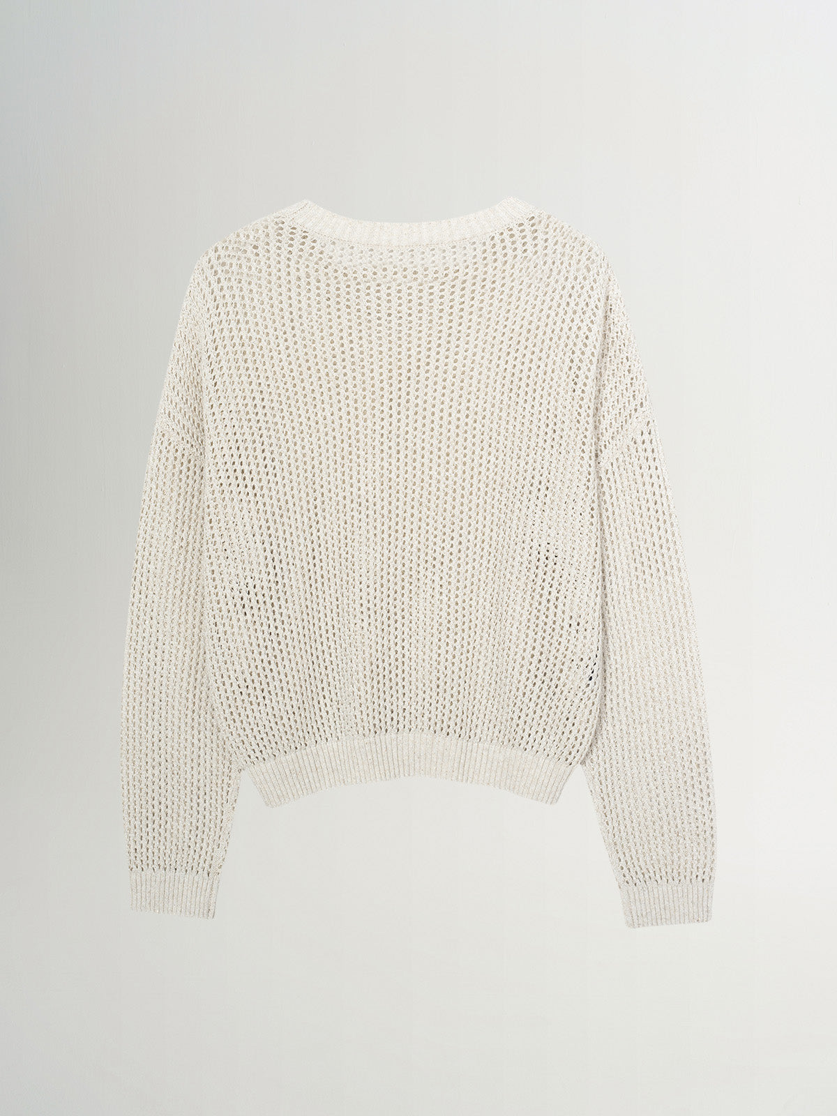 Porcelain - Pullover Knit Lace Buttoned Mini Mini: knit volume open back emor NOTRE ★美品 - made mum My トップス