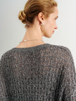 Camisola de malha aberta