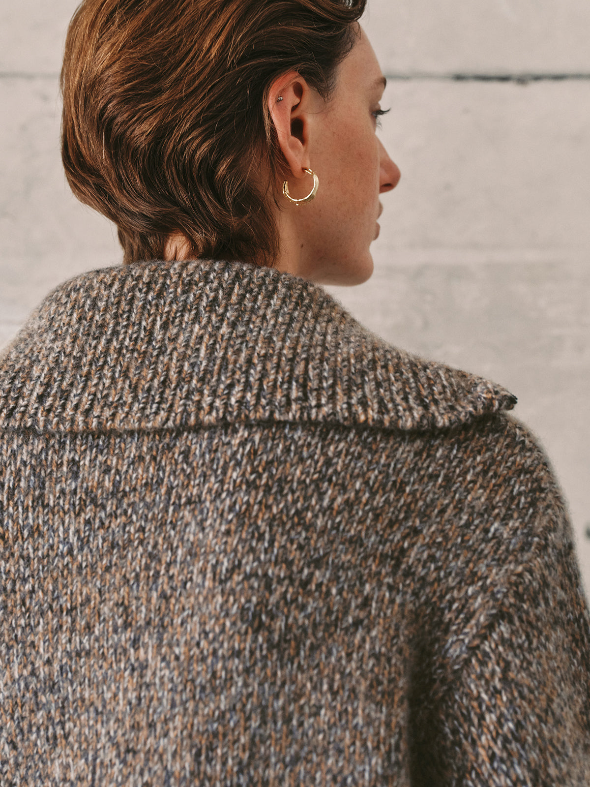 Collared Pure Cashmere Zip-Up