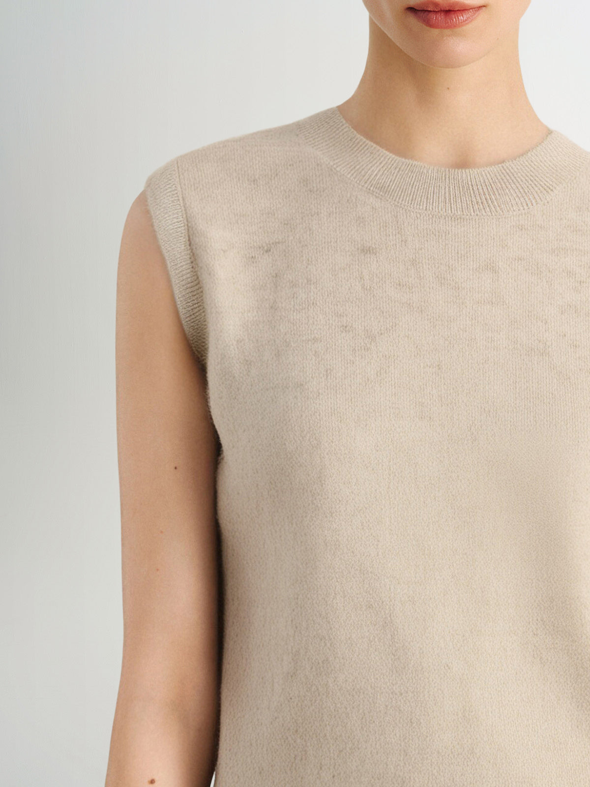 Pure Cashmere Crewneck Tank