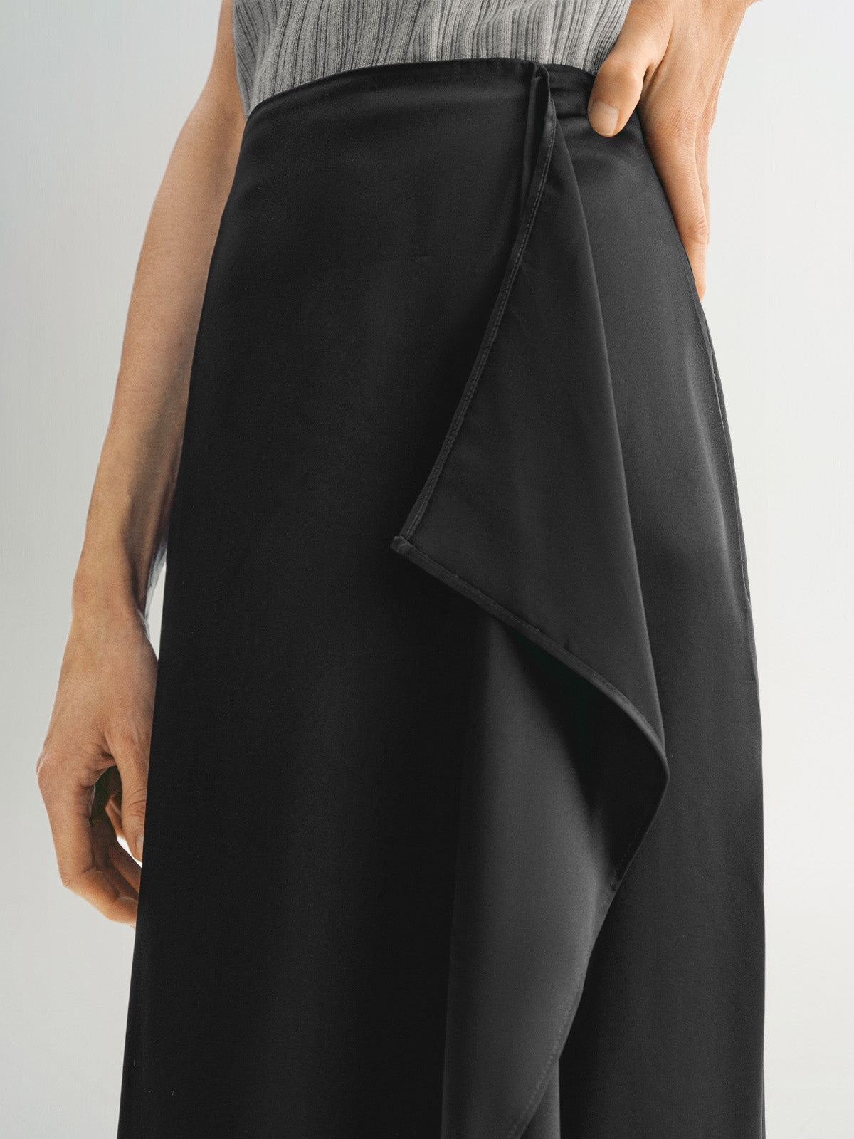 Acetate Midi Skirt