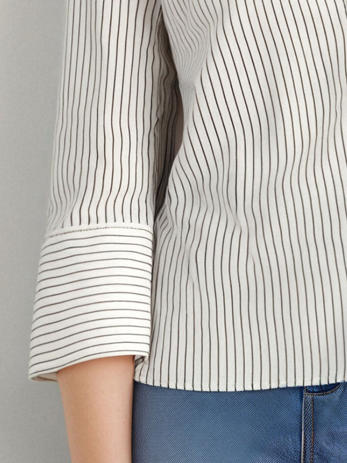 Pinstriped Pure Cotton Shirt