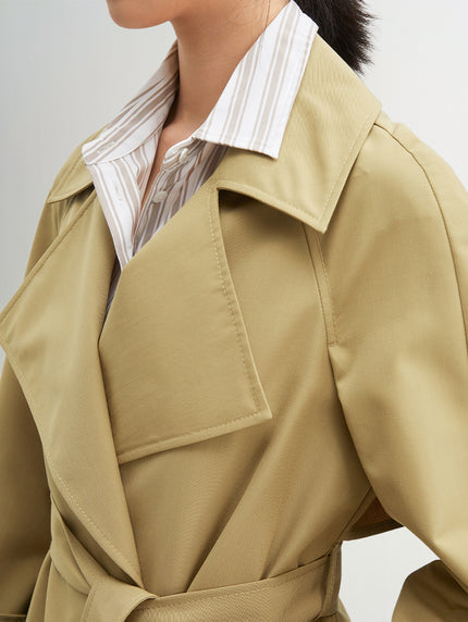 Oversized Collar Trench Coat