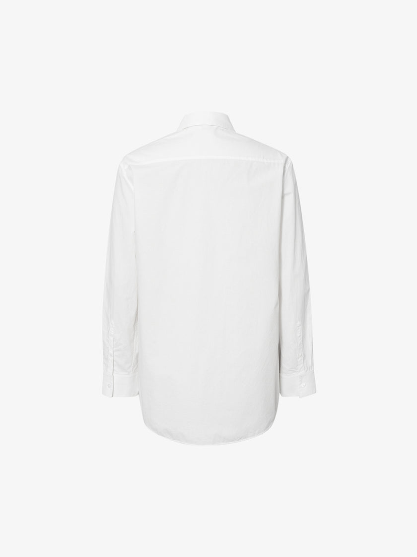 Concealed Placket Pure Cotton Shirt