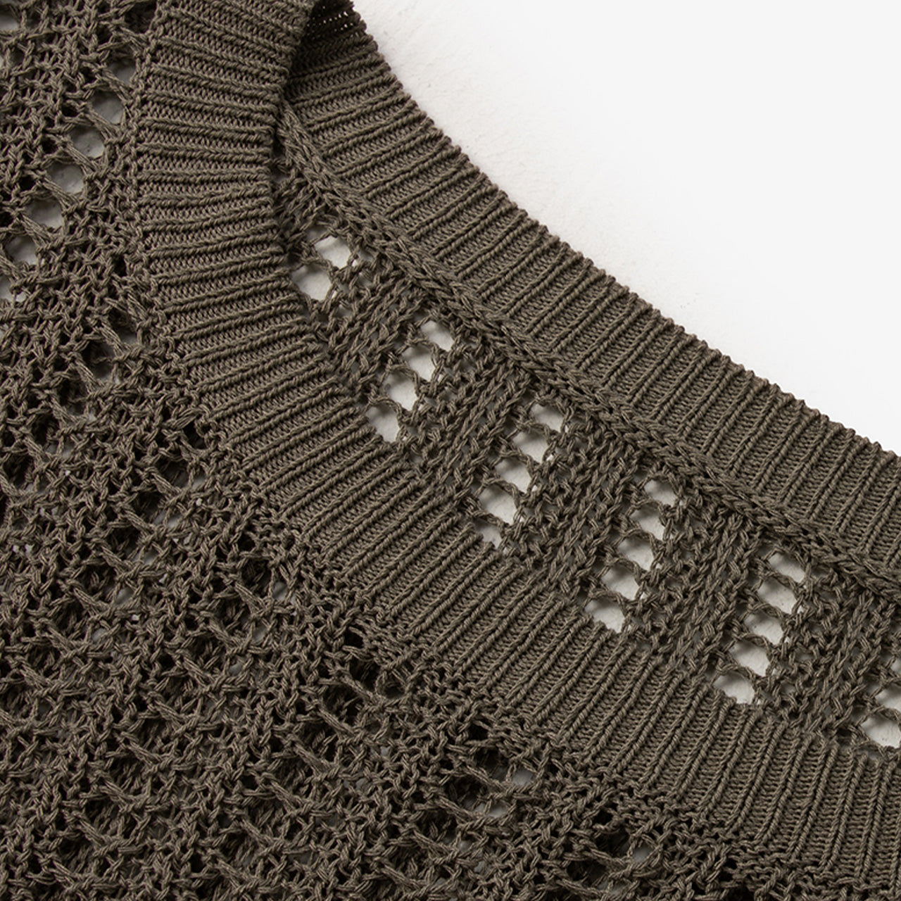 Crew Neck Open Knit Sweater - MEILLEUR MOMENT OFFICIAL STORE NEW YORK 