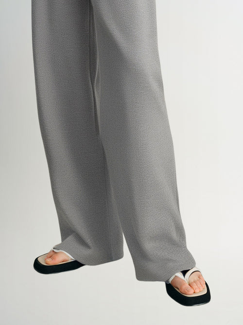Load image 1 in gallery view. Gray Knit Trousers