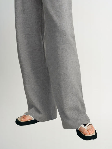 Pantalon en tricot gris