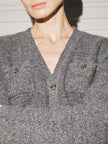 Wool Tweed Short Jacket Skirt Suit - MEILLEUR MOMENT OFFICIAL STORE NEW YORK 