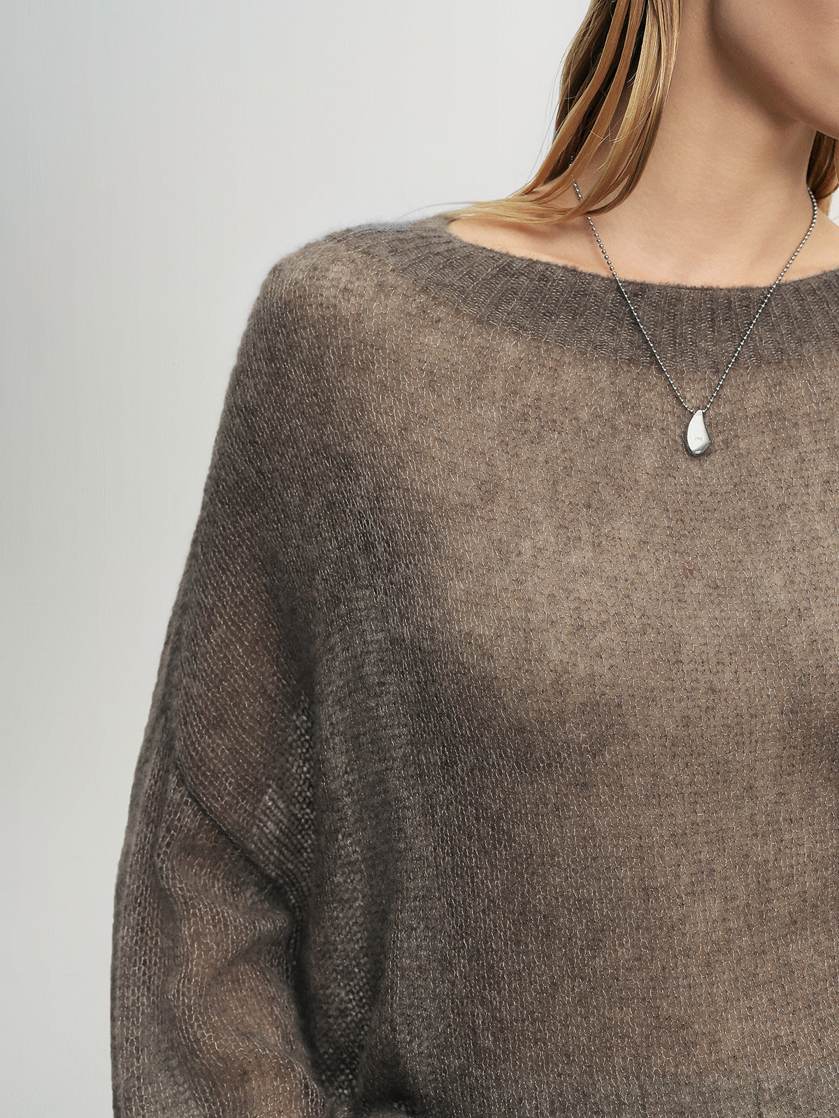 Cashmere-Silk Relaxed Pullover Sweater