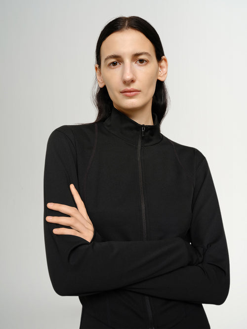 Load image 1 in gallery view. Yoga Zipper Cropped Jacket