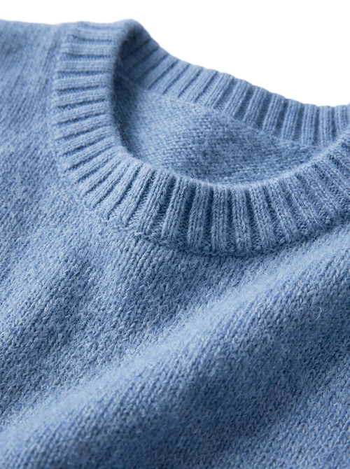 Load image 1 in gallery view. Lightweight Cashmere-Silk Crewneck Sweater