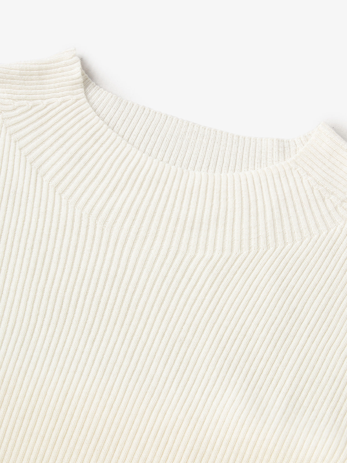 Pure Wool Crew Neck Knit Top