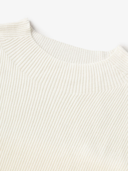 Load image 1 in gallery view. Pure Wool Crew Neck Knit Top