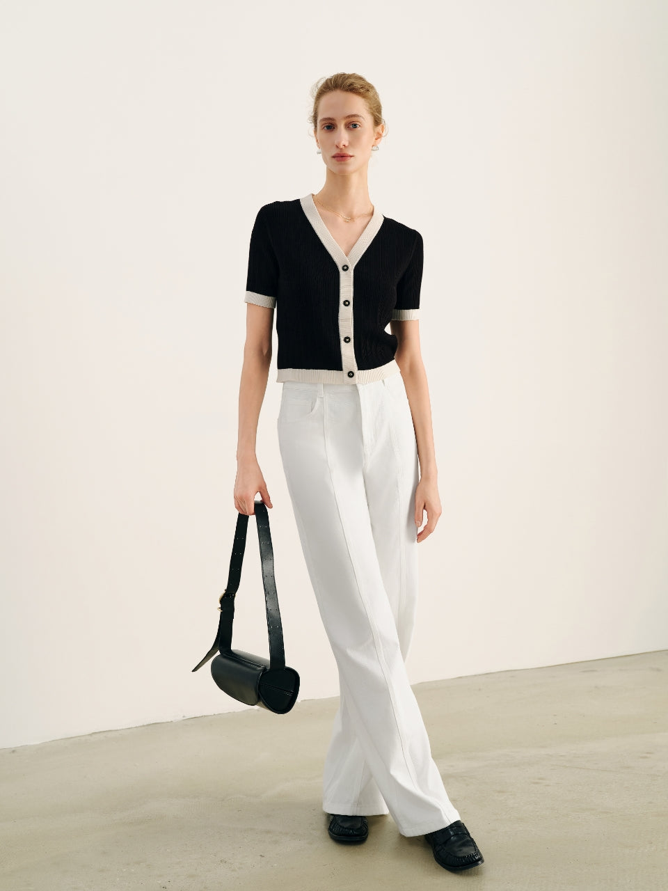 Black and White Cardigan