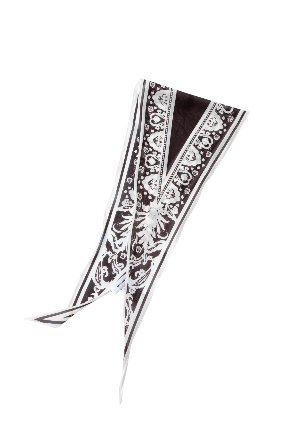 Vintage Floral Triangle Scarf