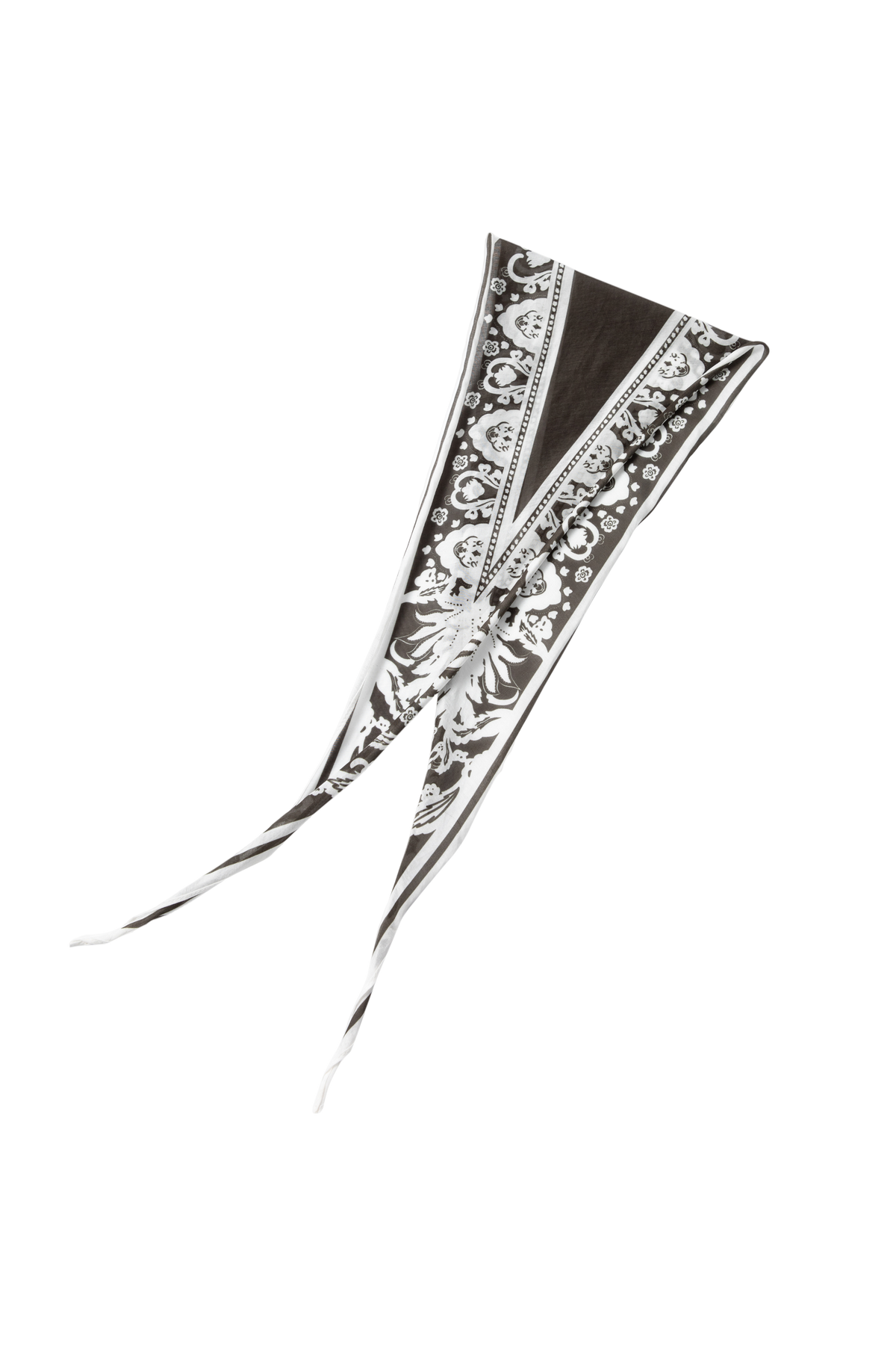 Vintage Floral Triangle Scarf