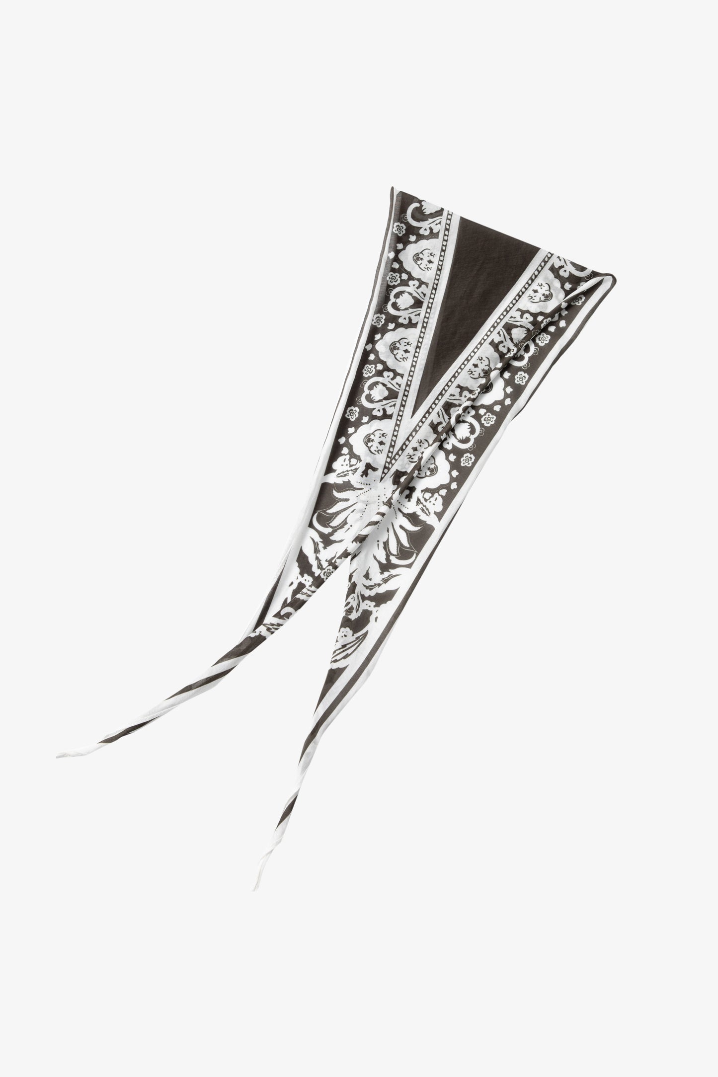 Vintage Floral Triangle Scarf