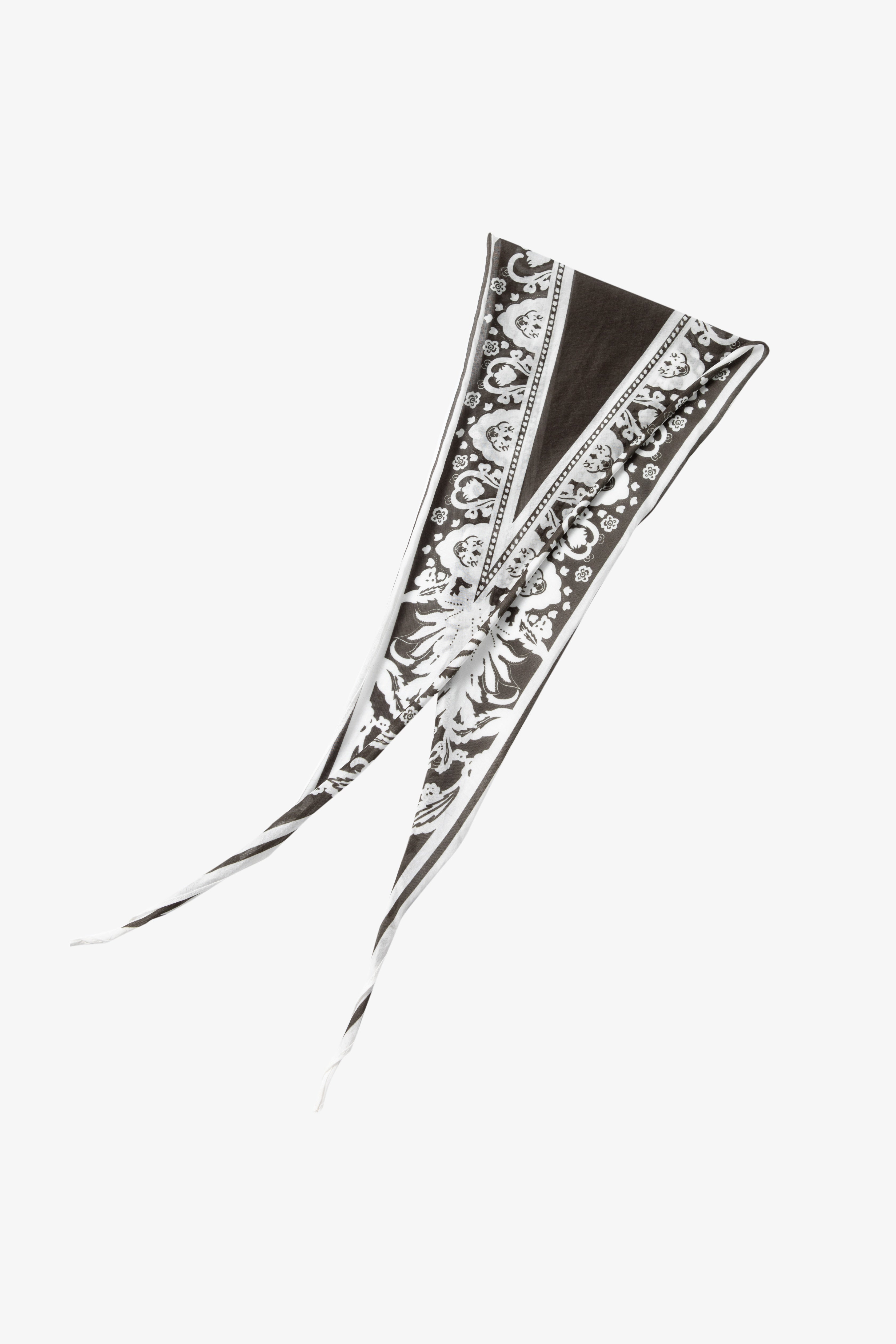 Vintage Floral Triangle Scarf