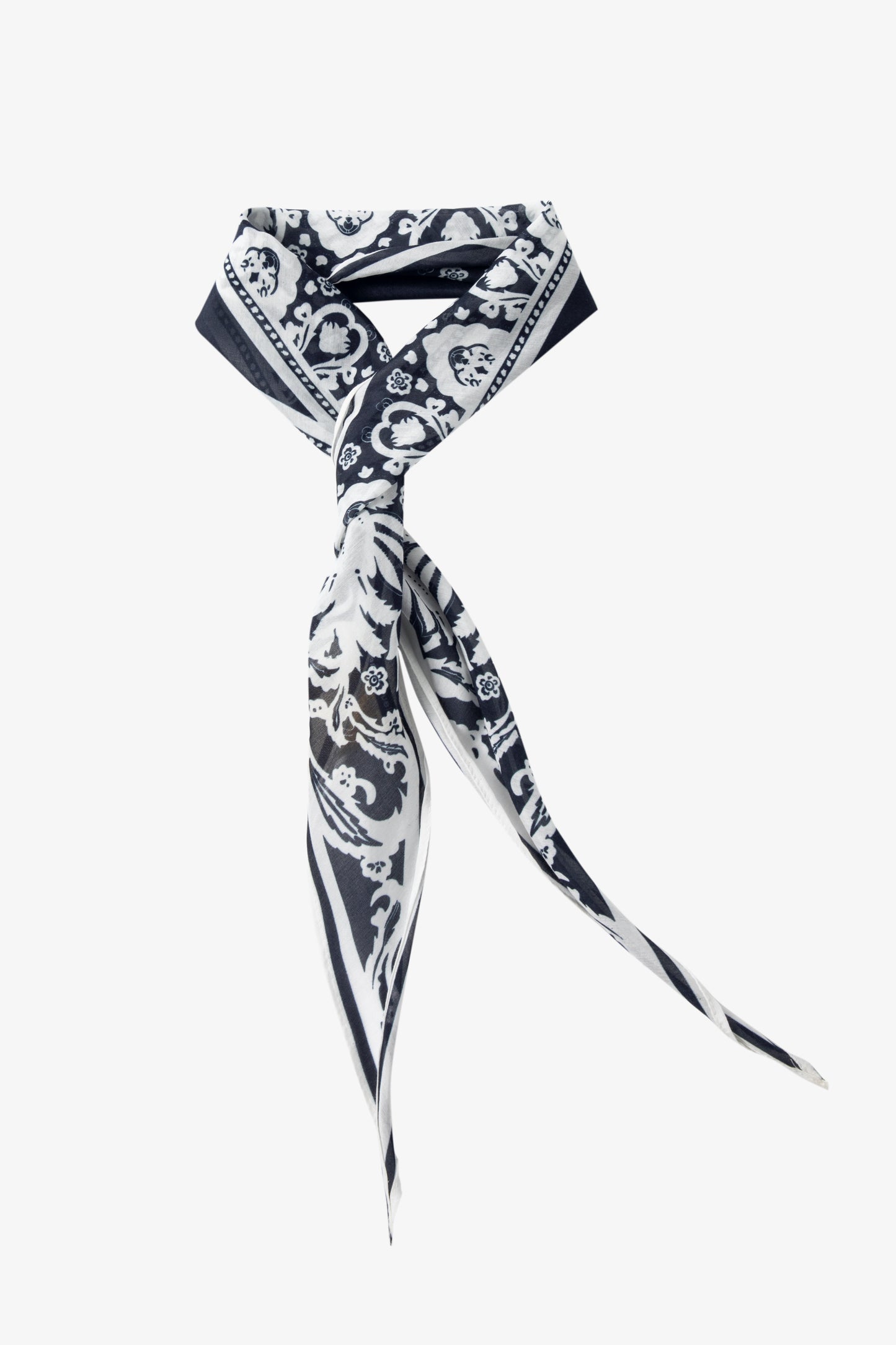 Vintage Floral Triangle Scarf