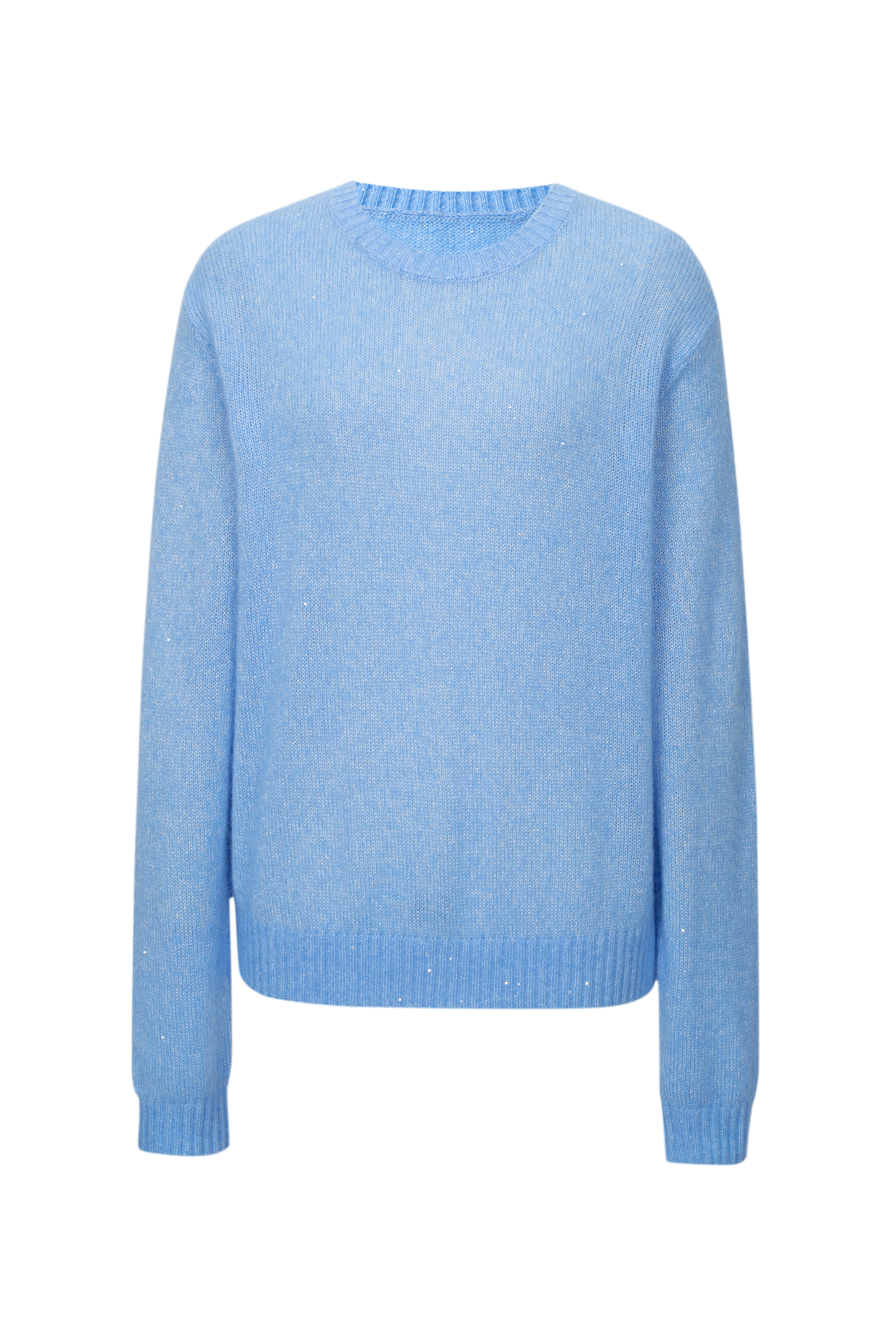 Lightweight Cashmere-Silk Crewneck Sweater