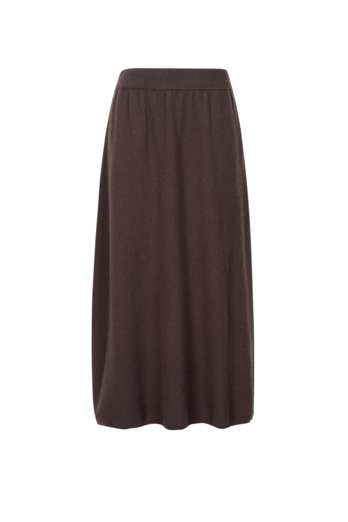 Load image 1 in gallery view. Pleated Cashmere Knit Skirt