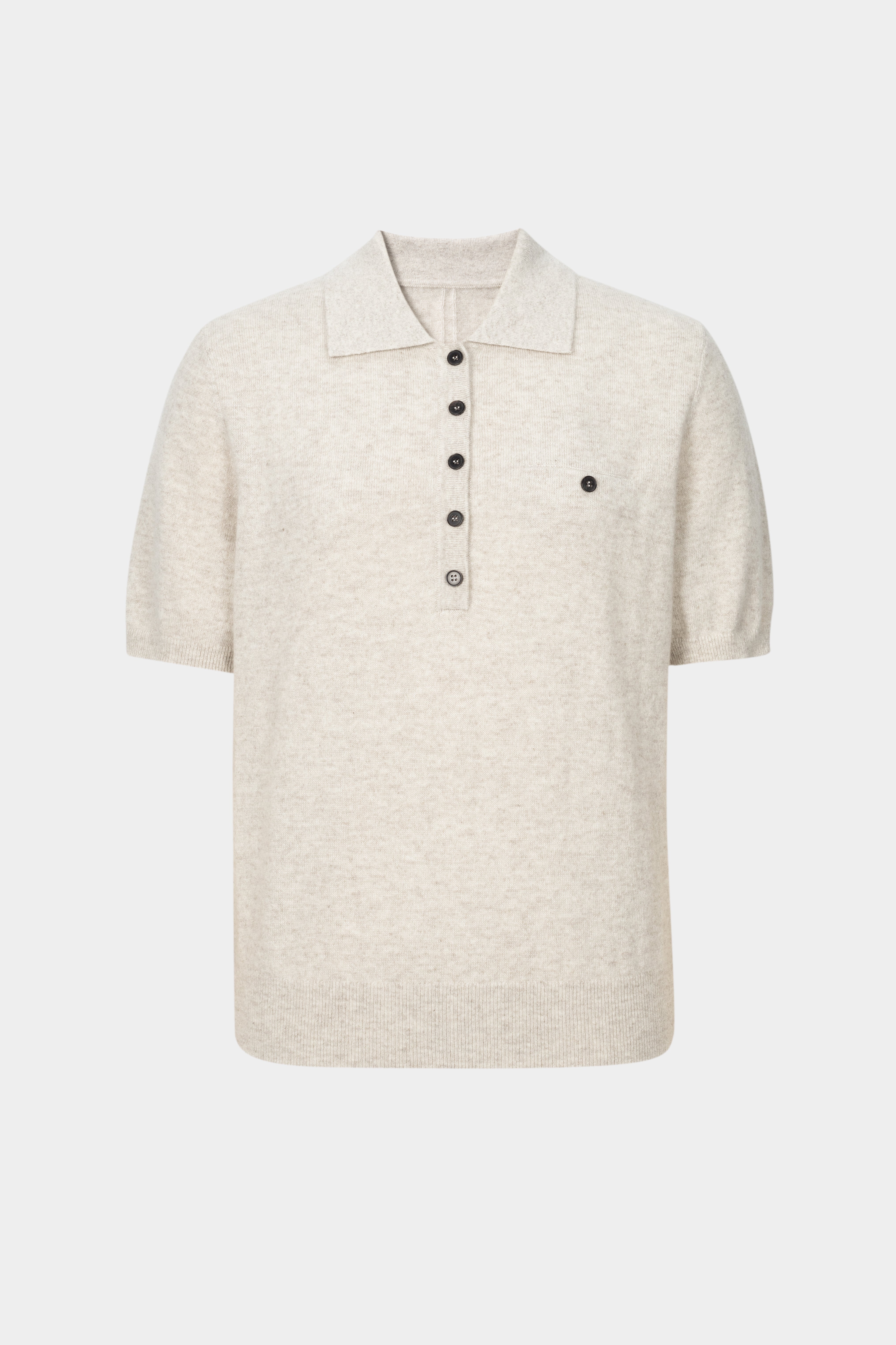 Cashmere Knit Polo Sweater