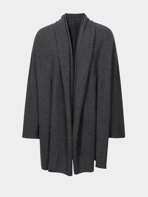 Load image 1 in gallery view. Pure Cashmere Open-Front Coatigan