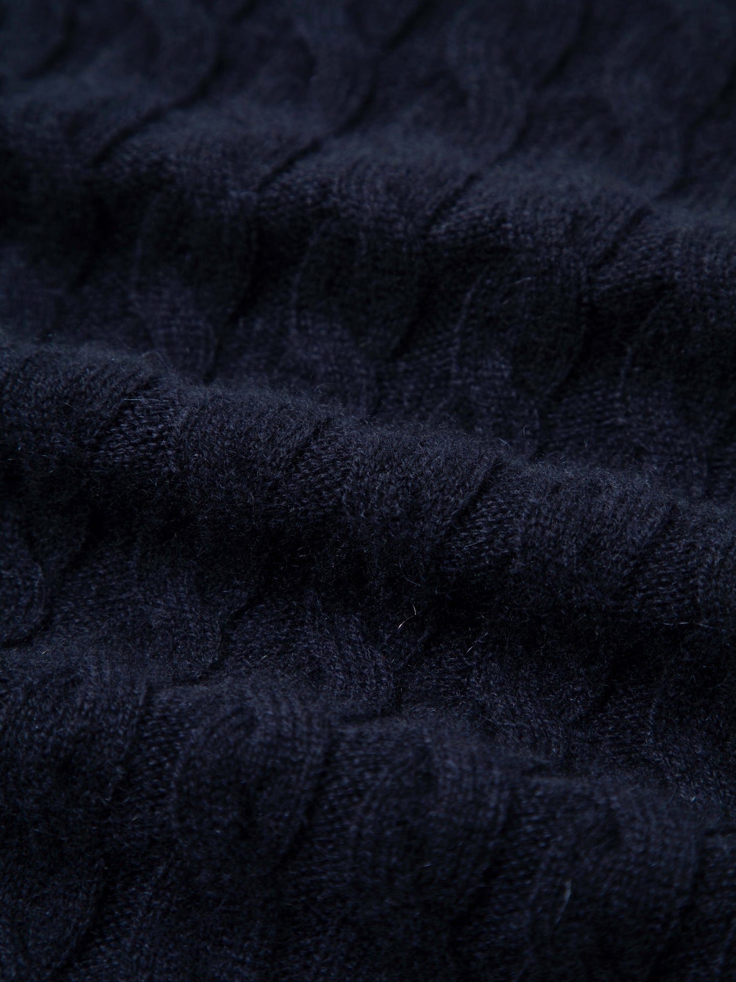 Pure Cashmere Cable-Knit Short Sleeve Polo