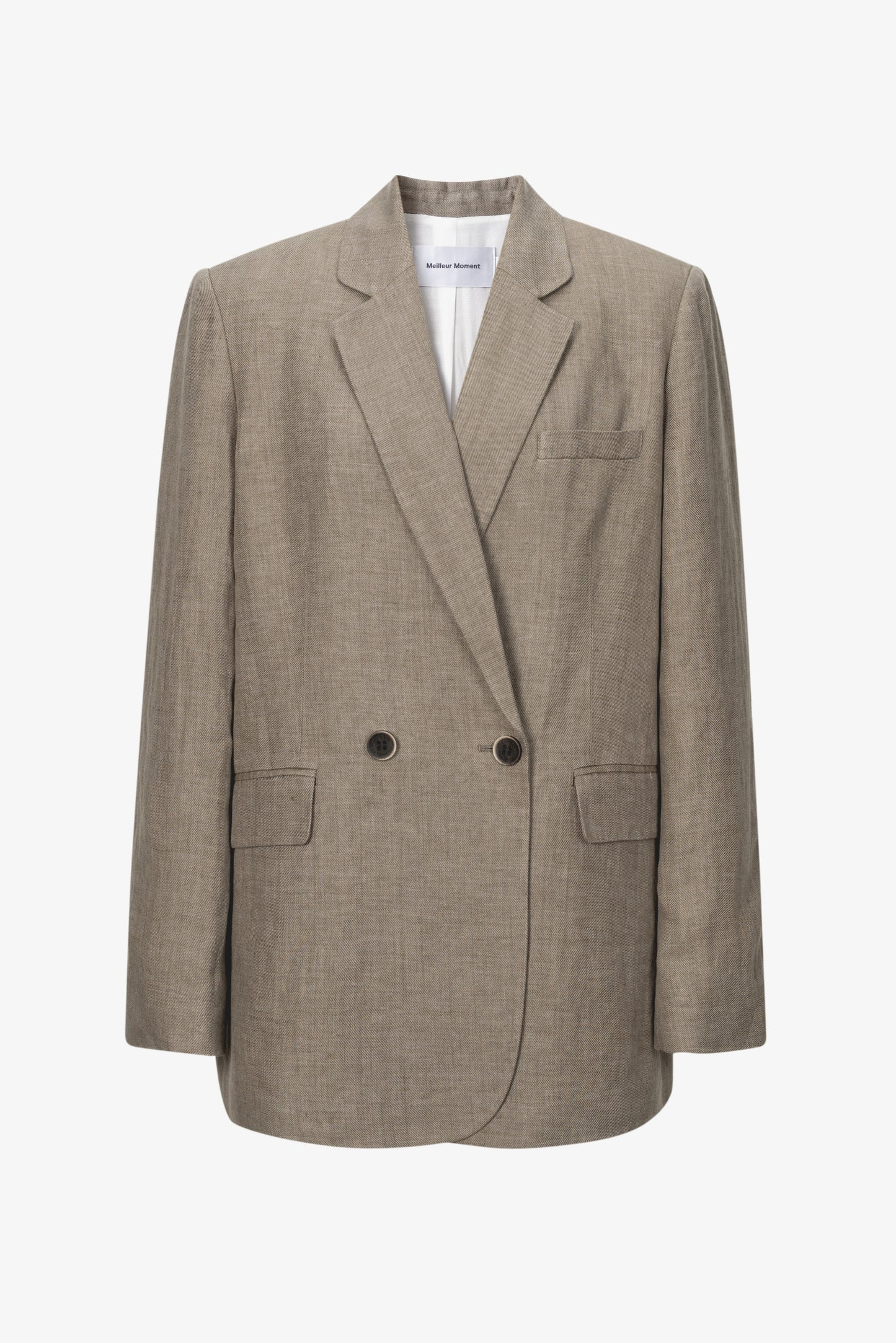 Linen Double-Breasted Blazer