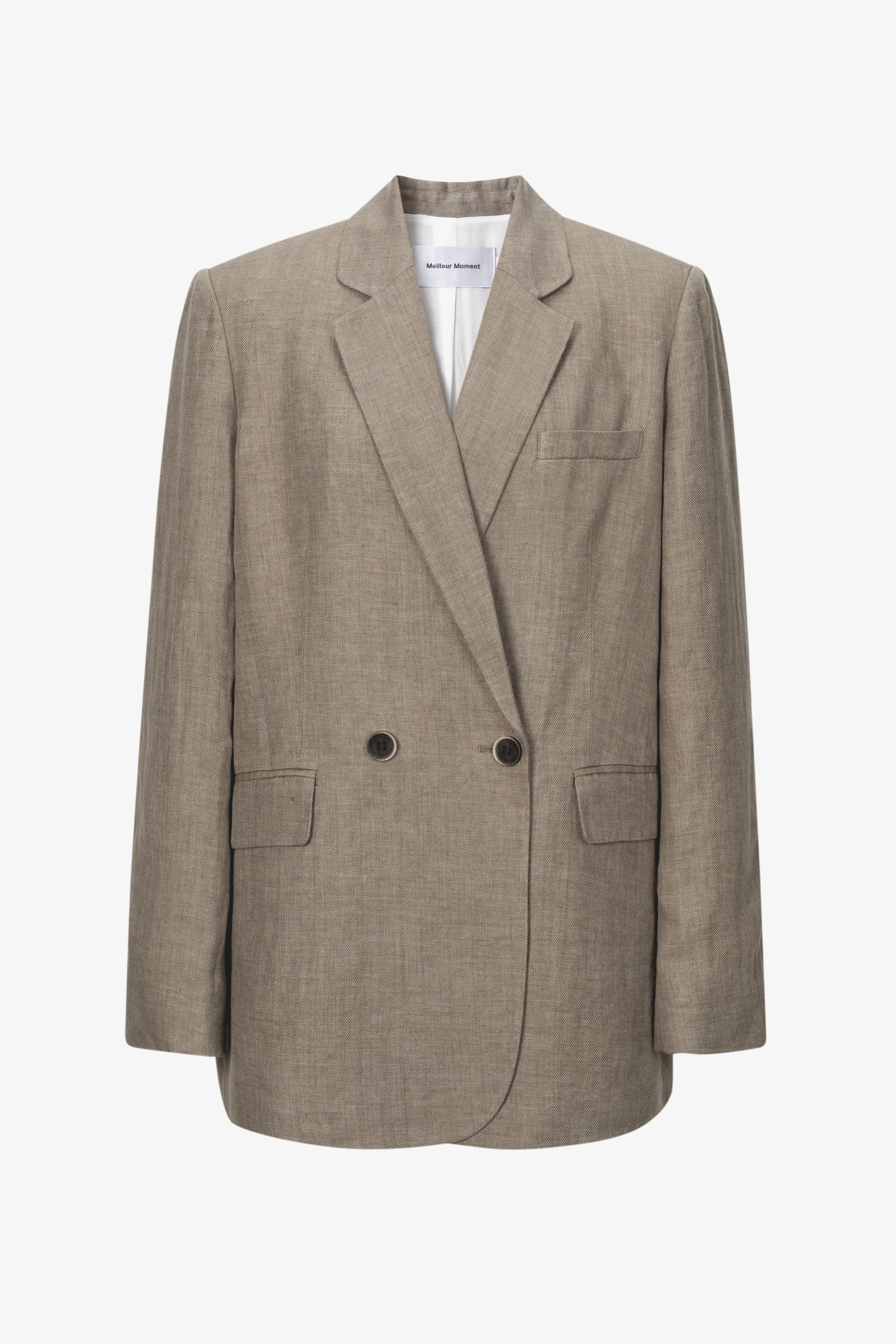Linen Double-Breasted Blazer