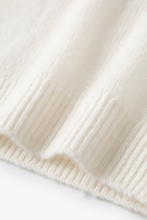 Load image 1 in gallery view. Lightweight Cashmere-Silk Short-Sleeve Sweater