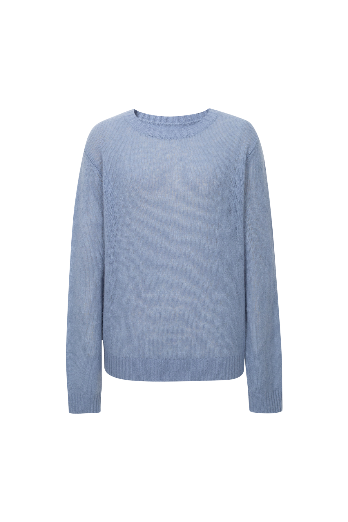Lightweight Cashmere-Silk Crewneck Sweater