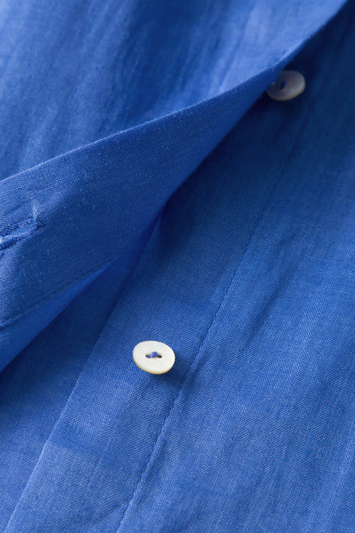 Load image 1 in gallery view. Pure Linen Relaxed Long-Sleeve Shirt