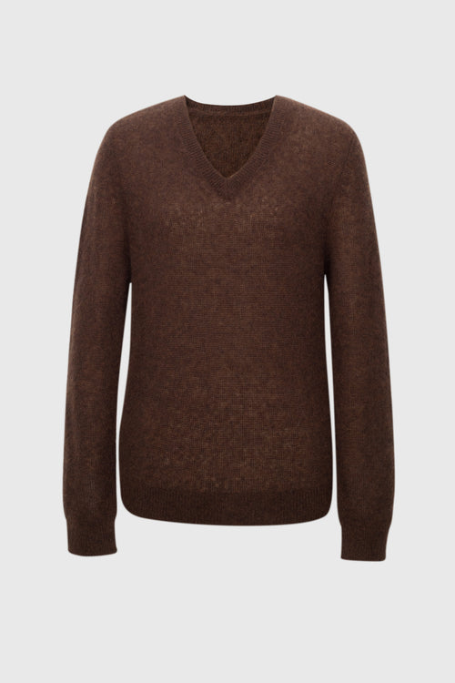 Load image 1 in gallery view. Relaxed V-Neck Raglan Sweater