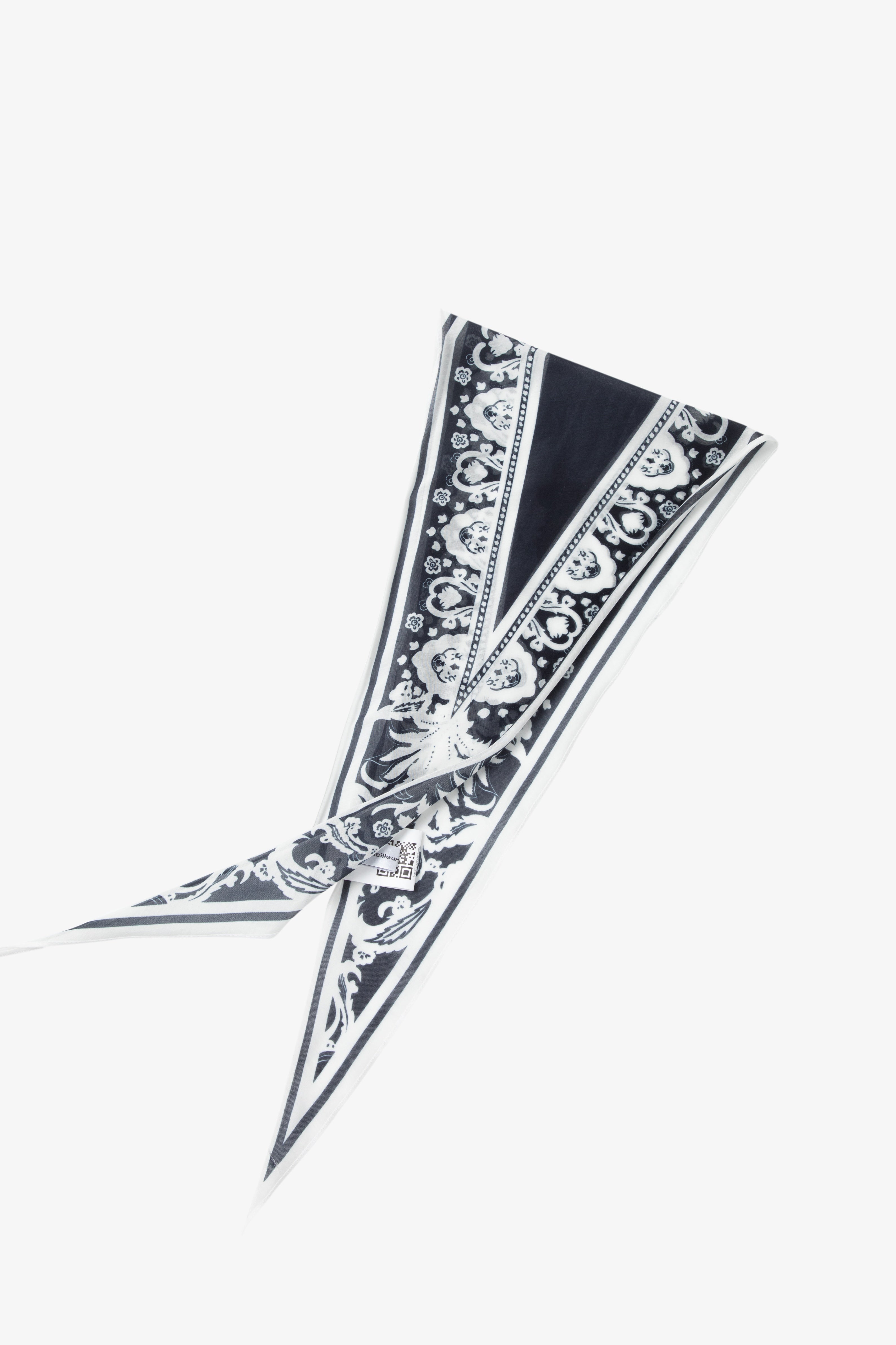 Vintage Floral Triangle Scarf