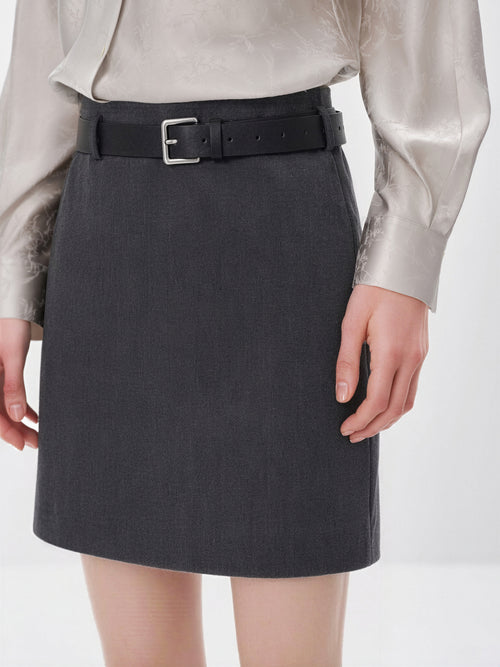 Load image 1 in gallery view. Tailored Mini Skirt