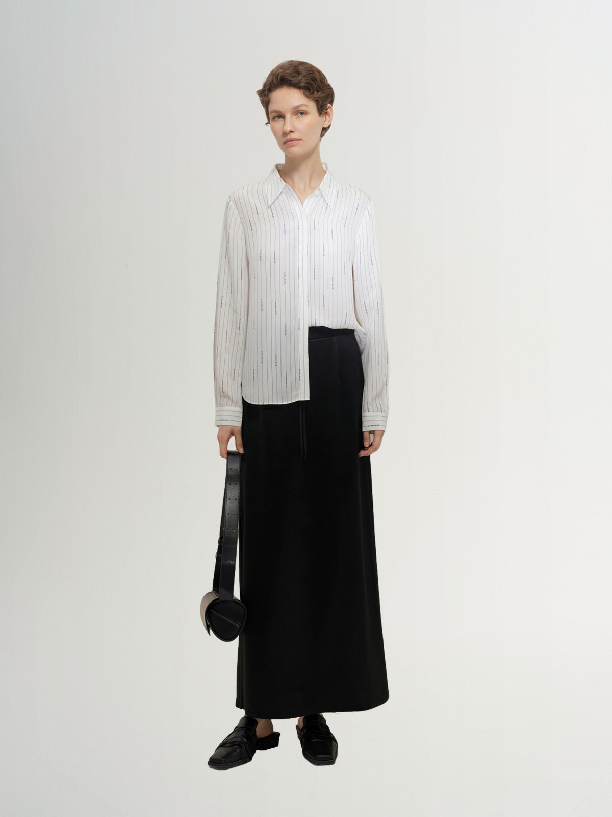 Stripe Pure Silk Shirt