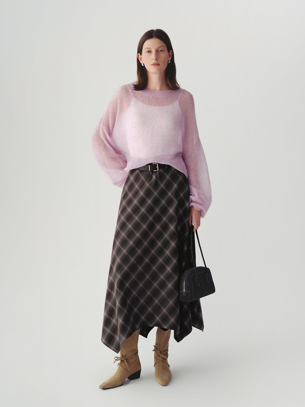 Lightweight Silk-Cashmere Knit Sweater