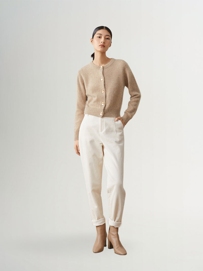 Pure Cotton Tapered Trousers