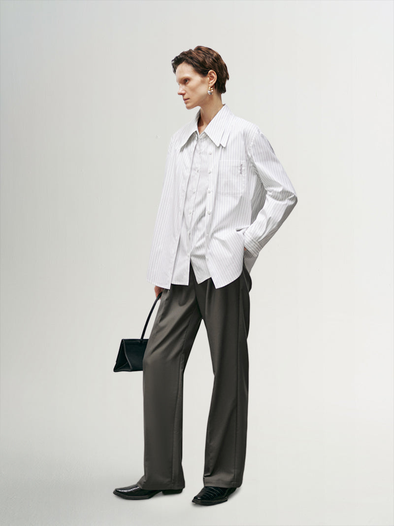 Stripe Classic Shirt - MEILLEUR MOMENT OFFICIAL STORE NEW YORK 