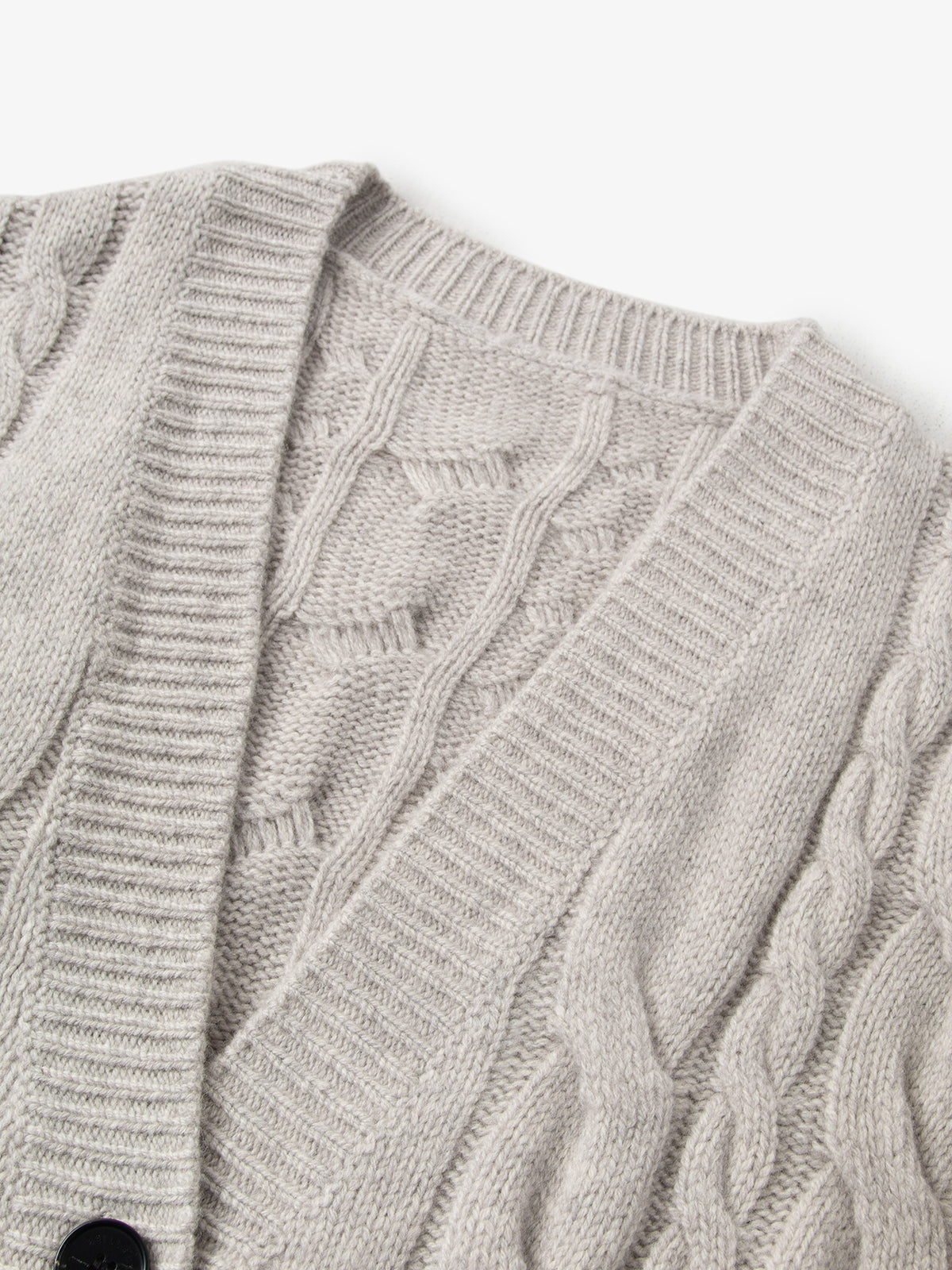 Pure Wool Cable Knit Cardigan
