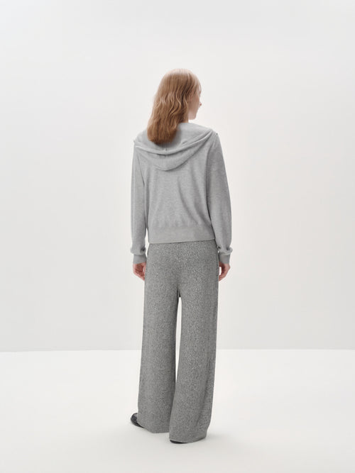 Load image 1 in gallery view. Cashmere Straight-Leg Knit Pants