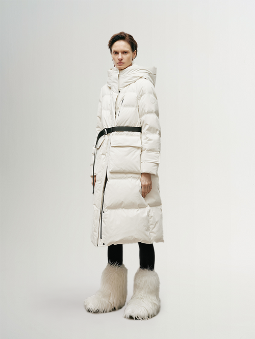Load image 1 in gallery view. Goose Midi Ski Puffer Jacket - MEILLEUR MOMENT OFFICIAL STORE NEW YORK 
