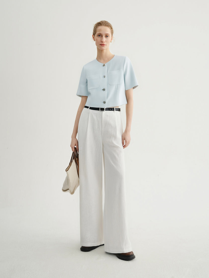 Short Sleeved Acetate Jacket