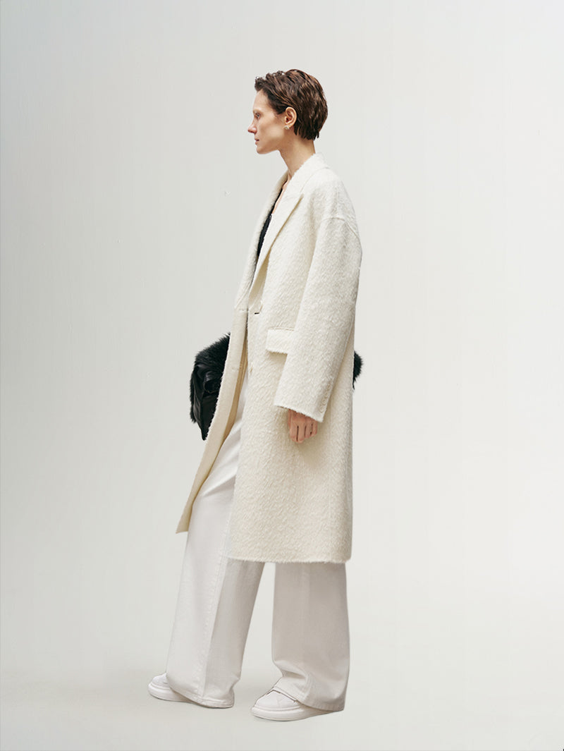 Peak Lapel Wool Coat - MEILLEUR MOMENT OFFICIAL STORE NEW YORK 