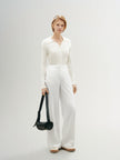 Straight Fit 100% Lyocell Trousers